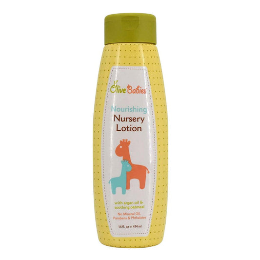 Dark Khaki OLIVE BABIES Nourishing Nursery Lotion (14oz)