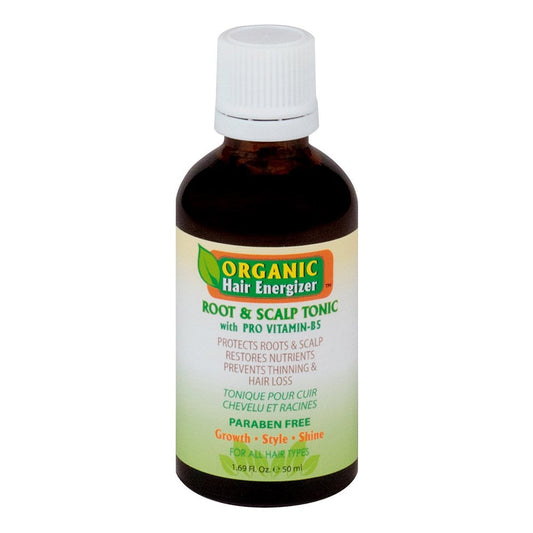 Black ORGANIC HAIR ENERGIZER Root &amp; Scalp Tonic (1.69oz)