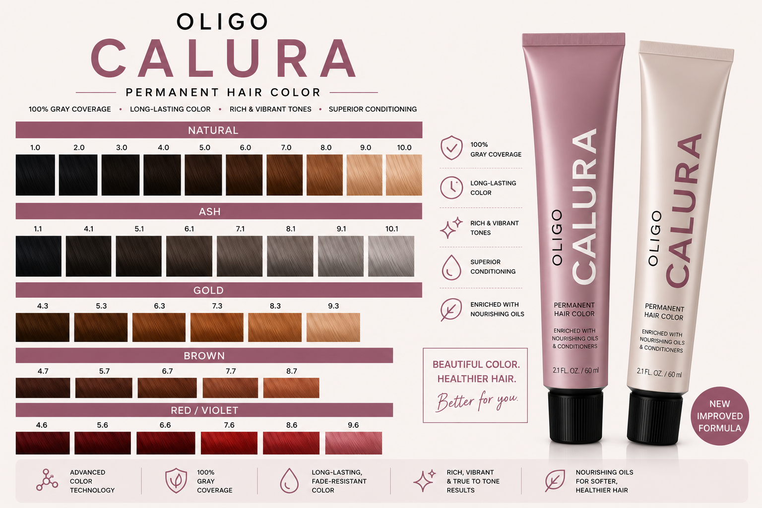 Seashell OLIGO Calura permanent hair color