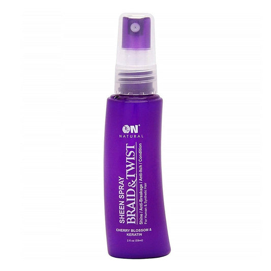 White Smoke ON NATURAL Braid&amp;Twist Sheen Spray [Cherry Blossom &amp; Keratin] (2oz)