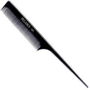 White Smoke Pegasus Pin Tail Comb 8″