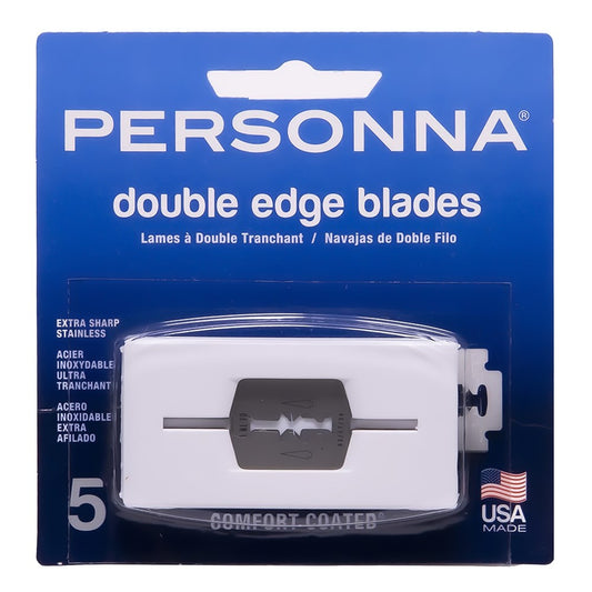 Light Gray PERSONNA 5pc Double Edge Blades