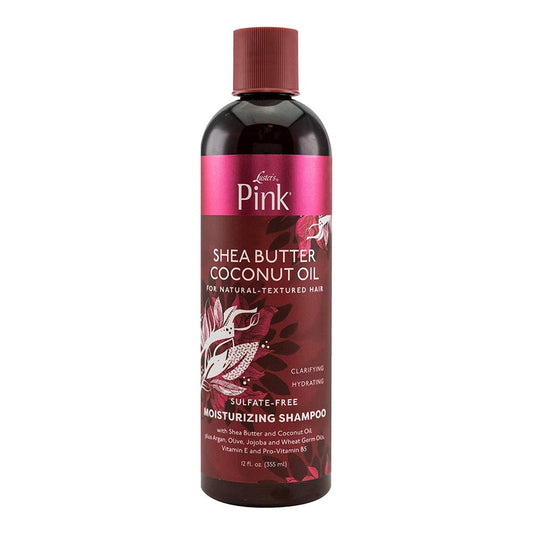 White Smoke PINK Shea Butter Coconut Oil Sulfate-Free Moisturizing Shampoo (12oz)