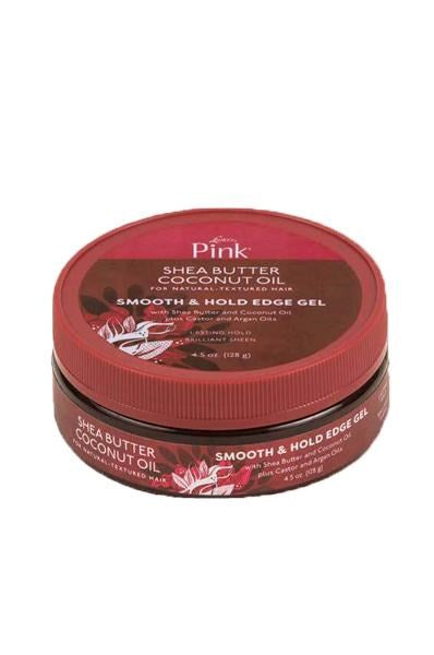 White Smoke PINK Shea Butter Coconut Oil Smooth &amp; Hold Edge Gel (4.5oz)