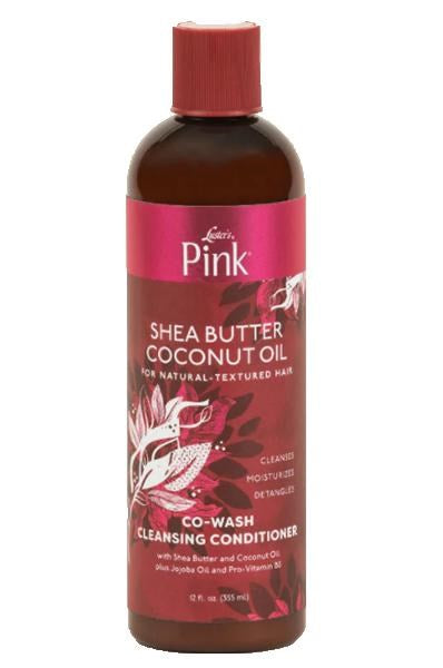 White Smoke PINK Shea Butter Coconut Oil Detangling Co-Wash Cleansing Conditioner (12oz)