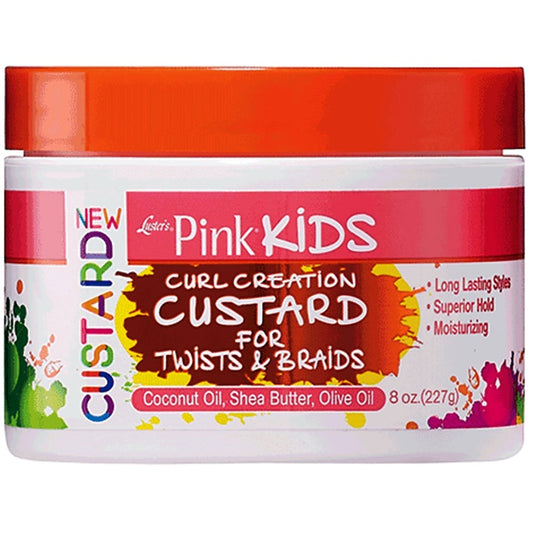 Orange Red PINK Kids Curl Creation Custard for Twists &amp; Braids (8oz)