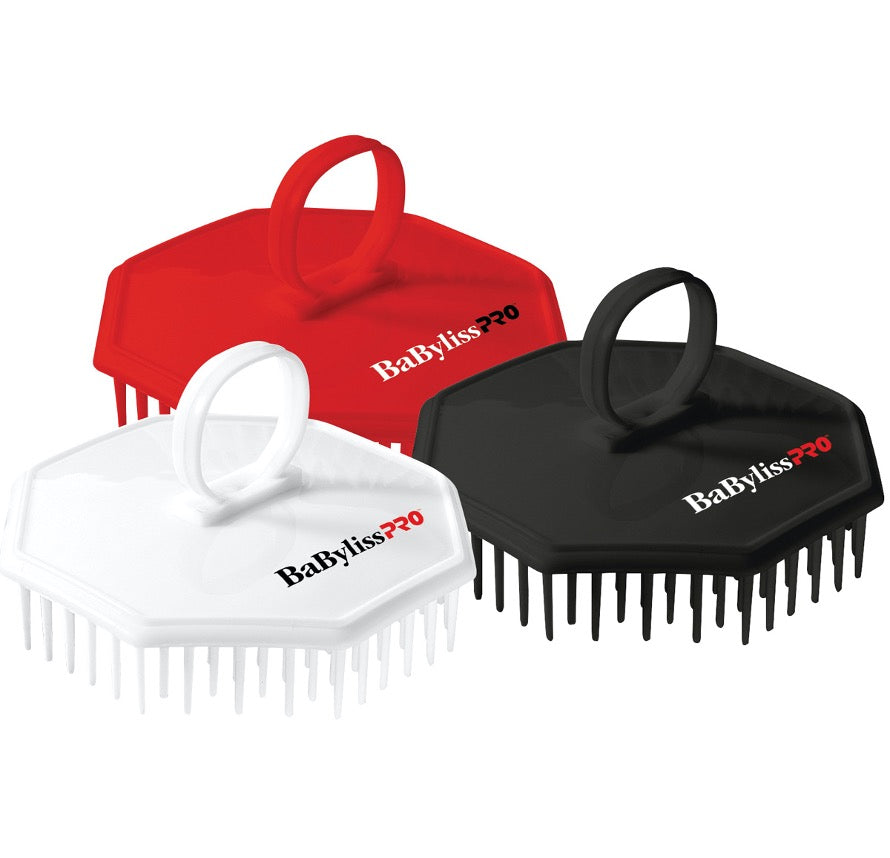 White Smoke BabylissPRO Shampoo & Massage Brushes