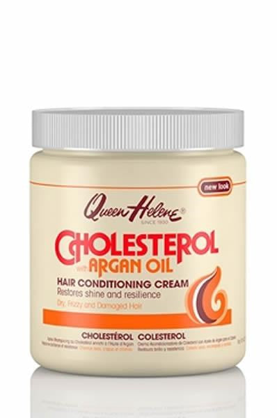 Light Gray QUEEN HELENE Cholesterol Hair Conditioning Cream [Argan Oil] (15oz)