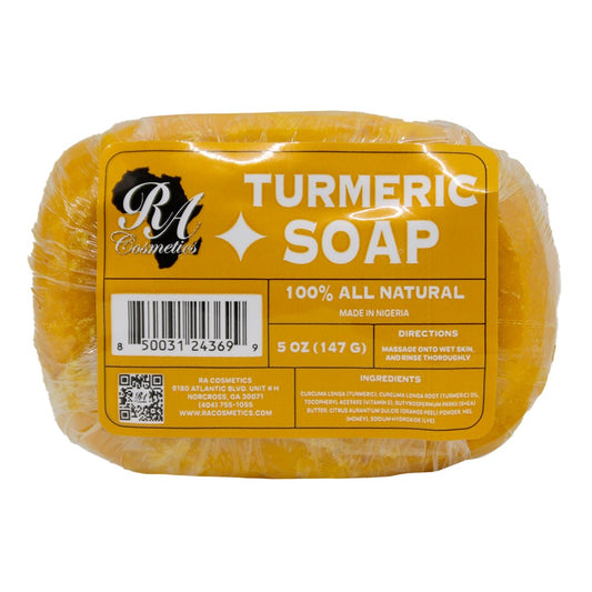 White Smoke RA COSMETICS 100% Natural Turmeric Soap Bar (5oz)
