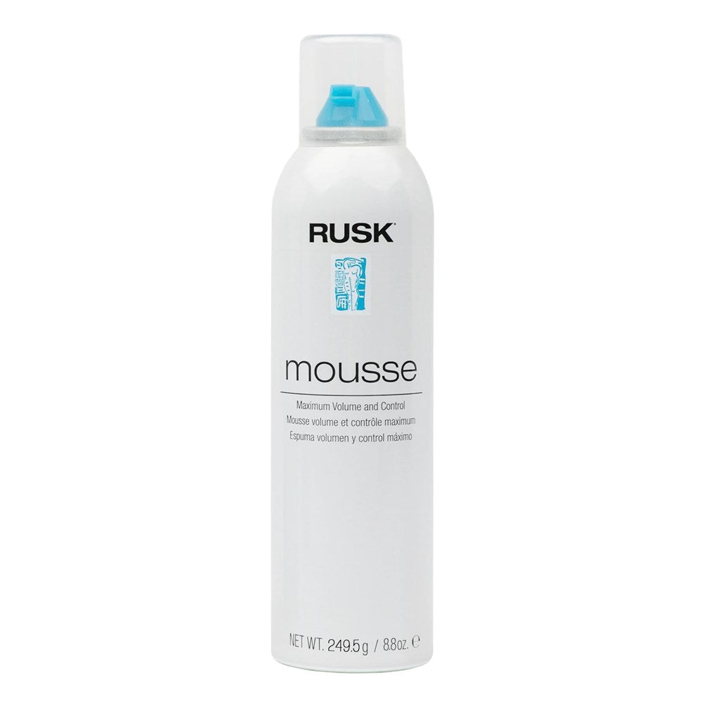 Light Gray RUSK Mousse Maximum Volume and Control (8.8oz)