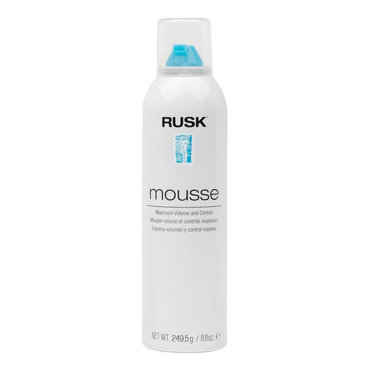 Light Gray RUSK Mousse Maximum Volume and Control (8.8oz)