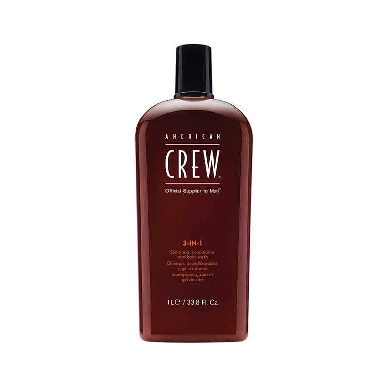 Dark Red American Crew  3in1 Shampoo  1L