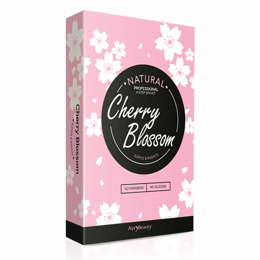 Pink AvryBeauty 4 Step Spa Kit Cherry Blossom ABS105CRBS 00754
