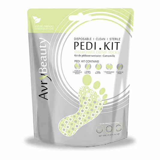 White Smoke AvryBeauty Pedi Kit W/Chamomile Creme Socks AK005CHML-P00737