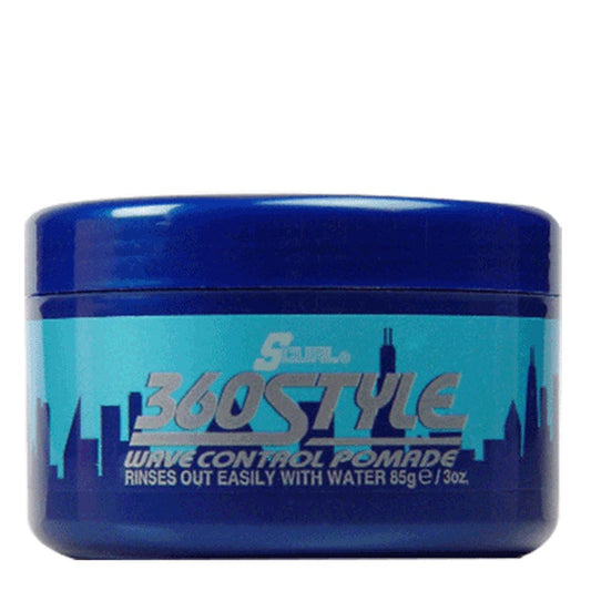 Midnight Blue SCURL 360 Style Wave Control Pomade (3oz)