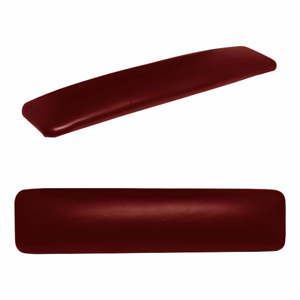 White Smoke Berkeley 20" Armrest - Straight Dark Burgundy - TB910SBG