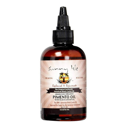 White Smoke SUNNY ISLE Jamaican Organic Pimento Oil with Black Castor Oil (4oz)