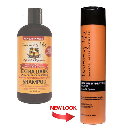 White Smoke SUNNY ISLE Jamaican Black Castor Oil Shampoo [Extra Dark] (12oz)