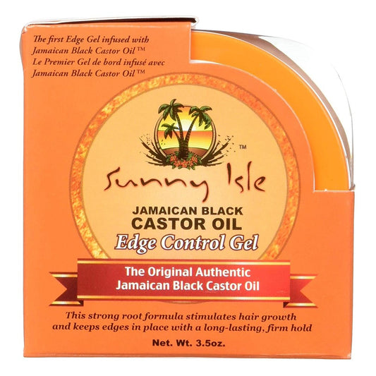 Coral SUNNY ISLE Jamaican Black Castor Oil Edge Hair Gel (3.5oz)