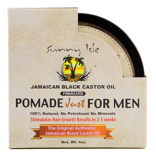 Gray SUNNY ISLE Jamaican Black Castor Oil Pomade for Men (4oz)