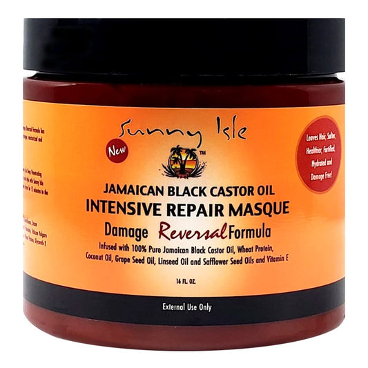 Black SUNNY ISLE Jamaican Black Castor Oil Intensive Repair Masque (16oz)