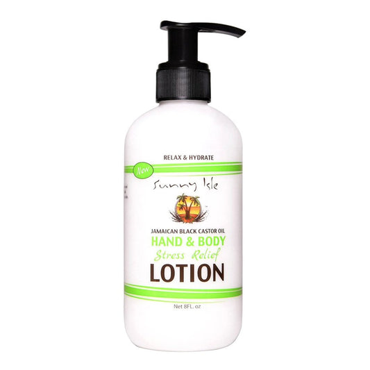 White Smoke SUNNY ISLE Jamaican Black Castor Oil Hand &amp; Body Stress Relief Lotion (8oz)