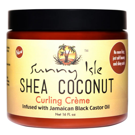 Black SUNNY ISLE Shea Coconut Curling Creme(16oz)