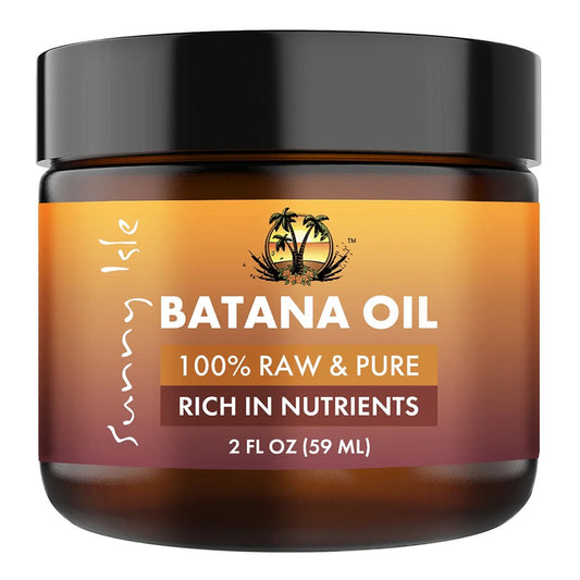 Dim Gray SUNNY ISLE 100% Pure &amp; Raw Batana Oil (2oz)