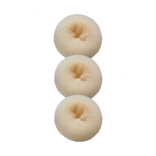 White Smoke Dannyco Hair Donut 3pk