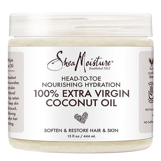 White Smoke SHEA MOISTURE 100% Virgin Coconut Oil Head-To-Toe Nourishing Hydration (15oz)
