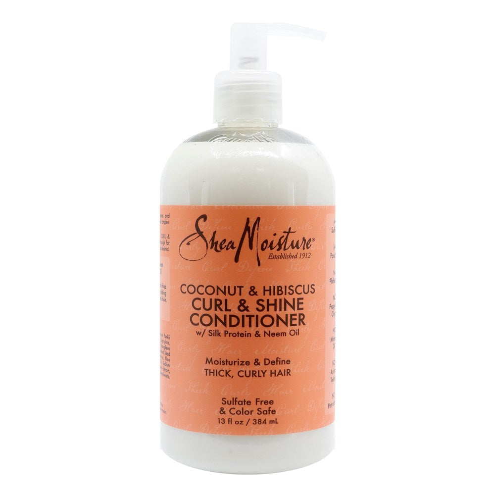 White Smoke SHEA MOISTURE Coconut &amp; Hibiscus Curl &amp; Shine Conditioner