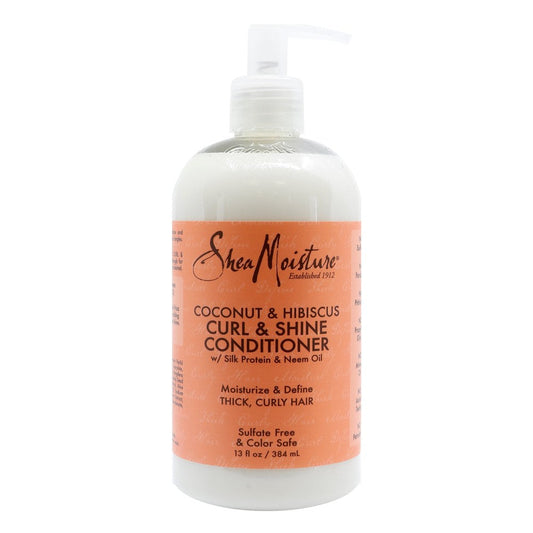White Smoke SHEA MOISTURE Coconut &amp; Hibiscus Curl &amp; Shine Conditioner