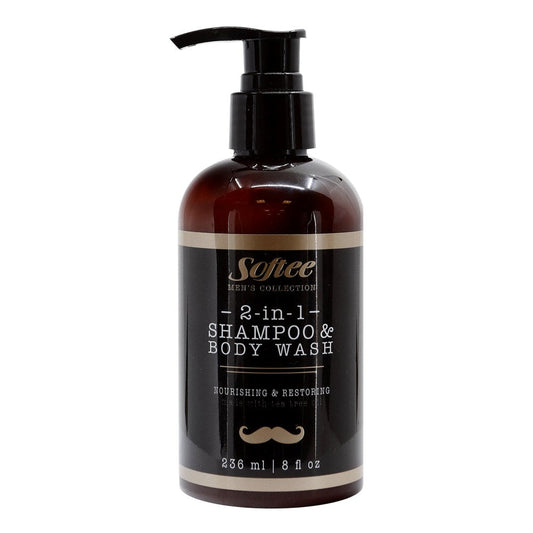 White Smoke SOFTEE Men's Collection 2-In-1 Shampoo &amp; Body Wash (8oz)