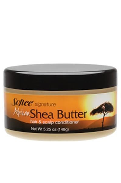 Black SOFTEE Signature African Shea Butter Hair &amp; Scalp Conditioner (5.25oz)