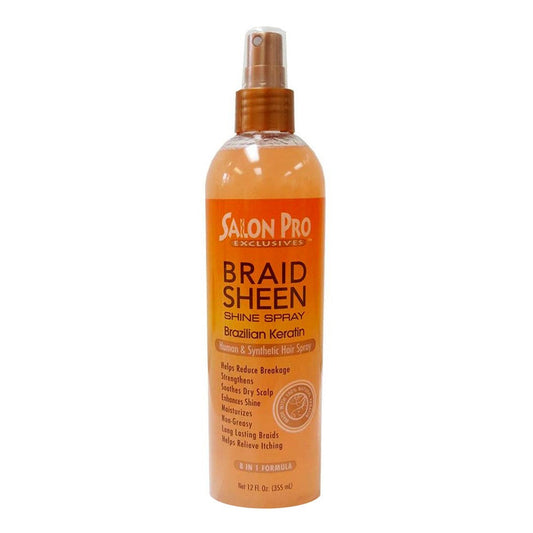 White Smoke SALON PRO Brazilian Keratin Braid Sheen Spray (12oz)