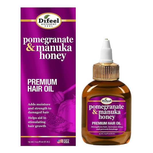 White Smoke Difeel(Sunflower)  Pomegranate &amp; Manuka Honey Premium Hair Oil (2.5oz)