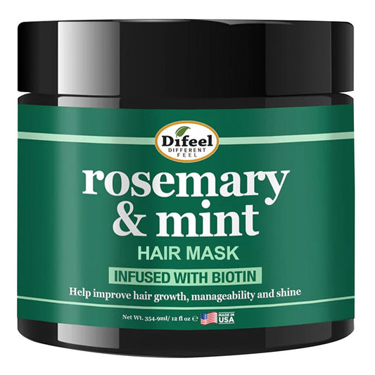 Black Difeel(Sunflower)  Rosemary Mint Strengthening Hair Mask (12oz)