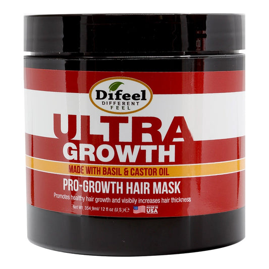 Black Difeel(Sunflower)  Ultra Growth Basil &amp; Castor Oil Pro-Growth Hair Mask (12oz)