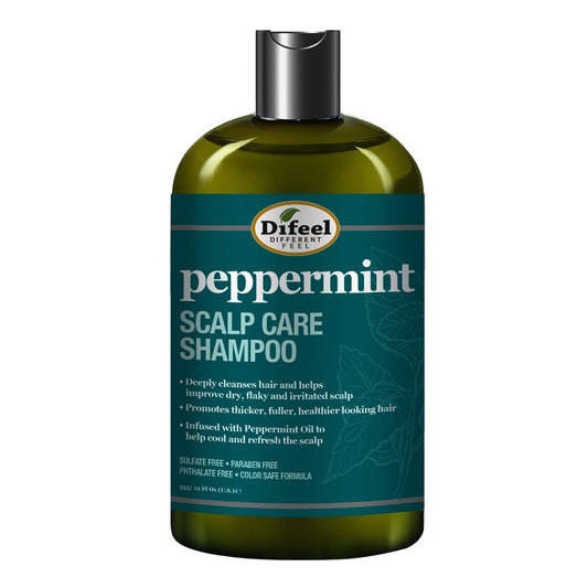 White Smoke Difeel(Sunflower)  Peppermint Scalp Care Shampoo (12oz)
