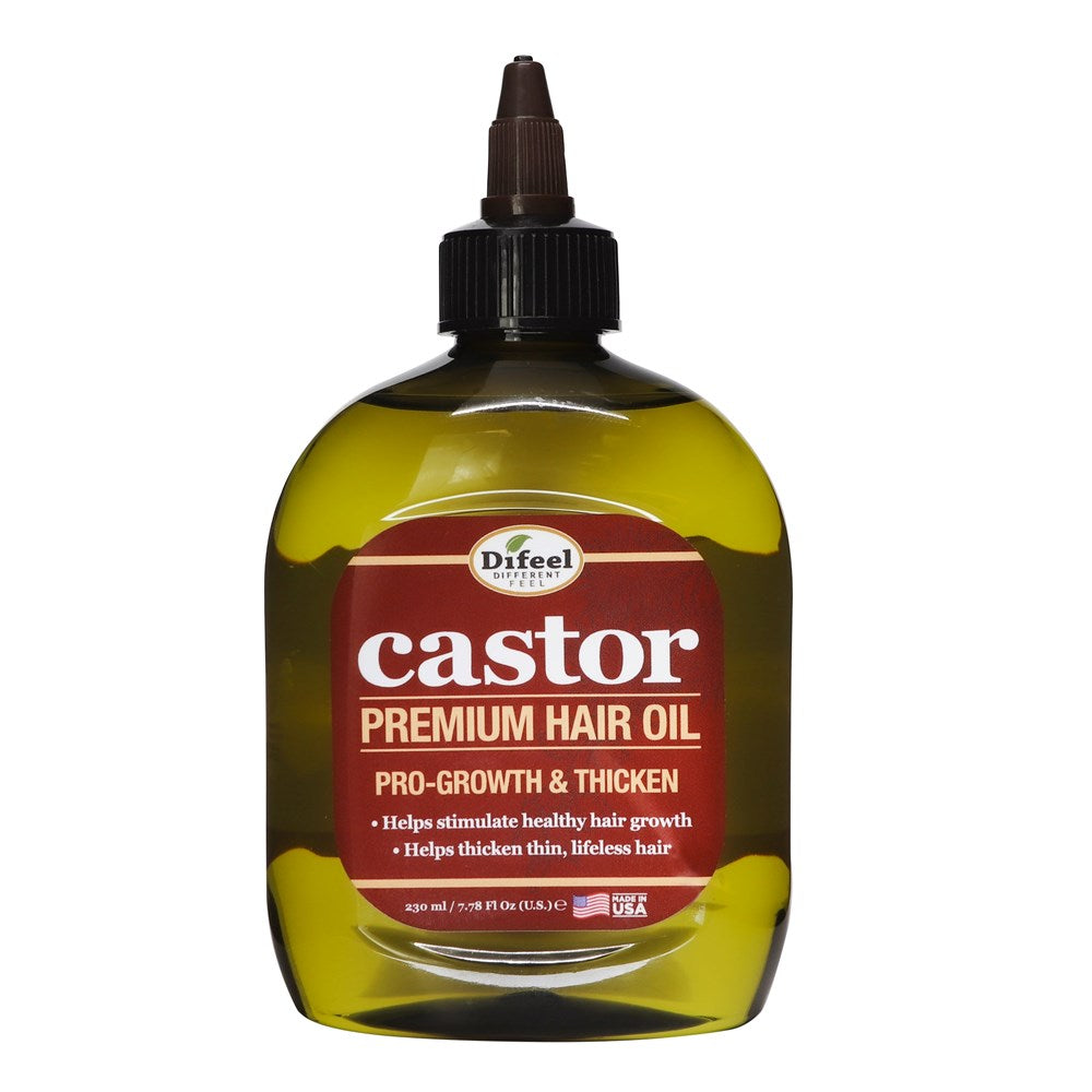 Difeel(Sunflower)  Castor Pro-Growth &amp; Thicken Premium Hair Oil (7.78oz)