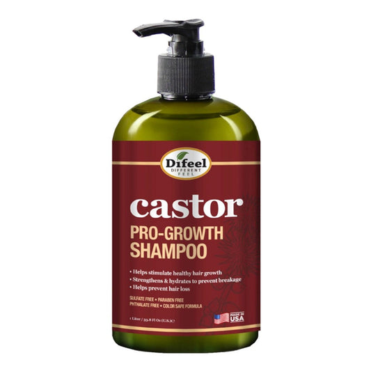White Smoke Difeel(Sunflower)  Castor Pro-Growth Shampoo (12oz)