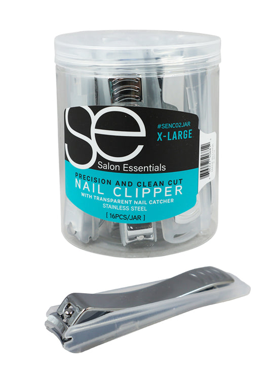 Salon Essentials Nail Clipper -X-Large (16 pc/jar) #SENC02 -Jar
