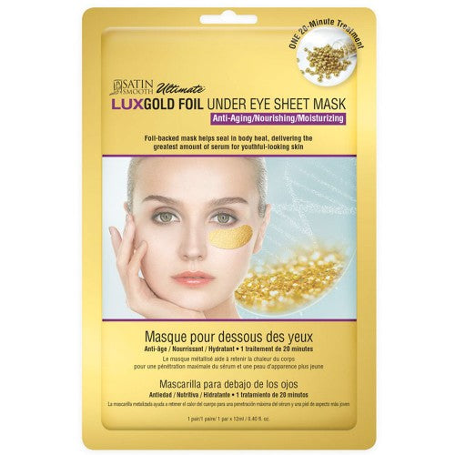 Dark Khaki Satin Smooth Luxgold Under Eye Sheet Mask