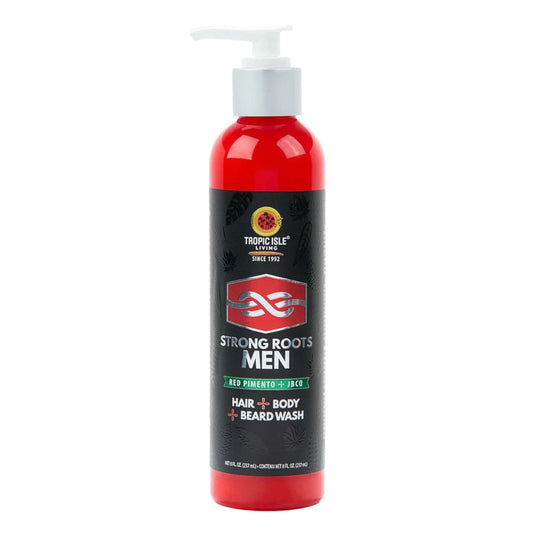 TROPIC ISLE LIVING Strong Roots Men Hair, Body &amp; Beard Wash (8oz)