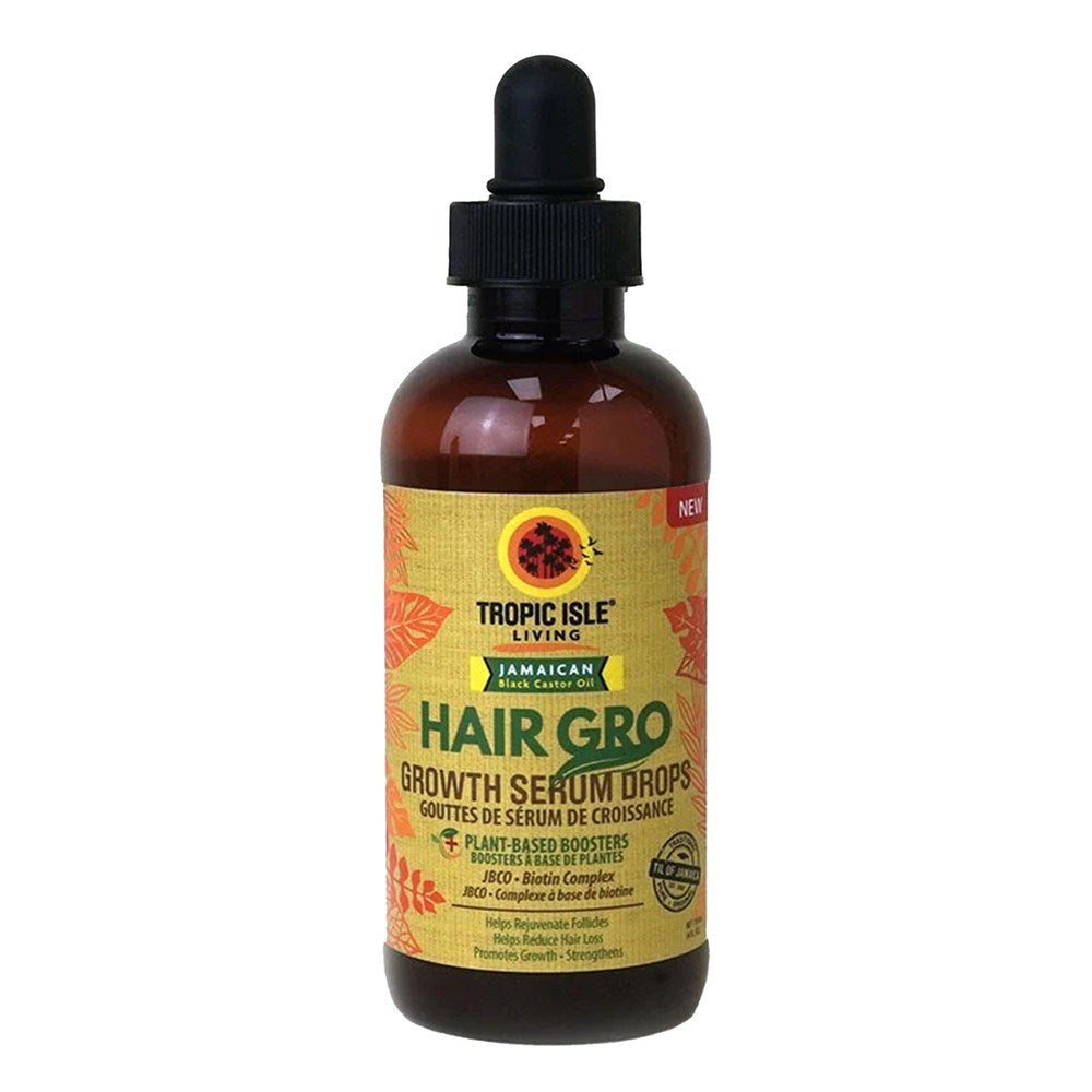 White Smoke TROPIC ISLE LIVING Jamaican Black Castor Hair Gro Serum Drops (4oz)