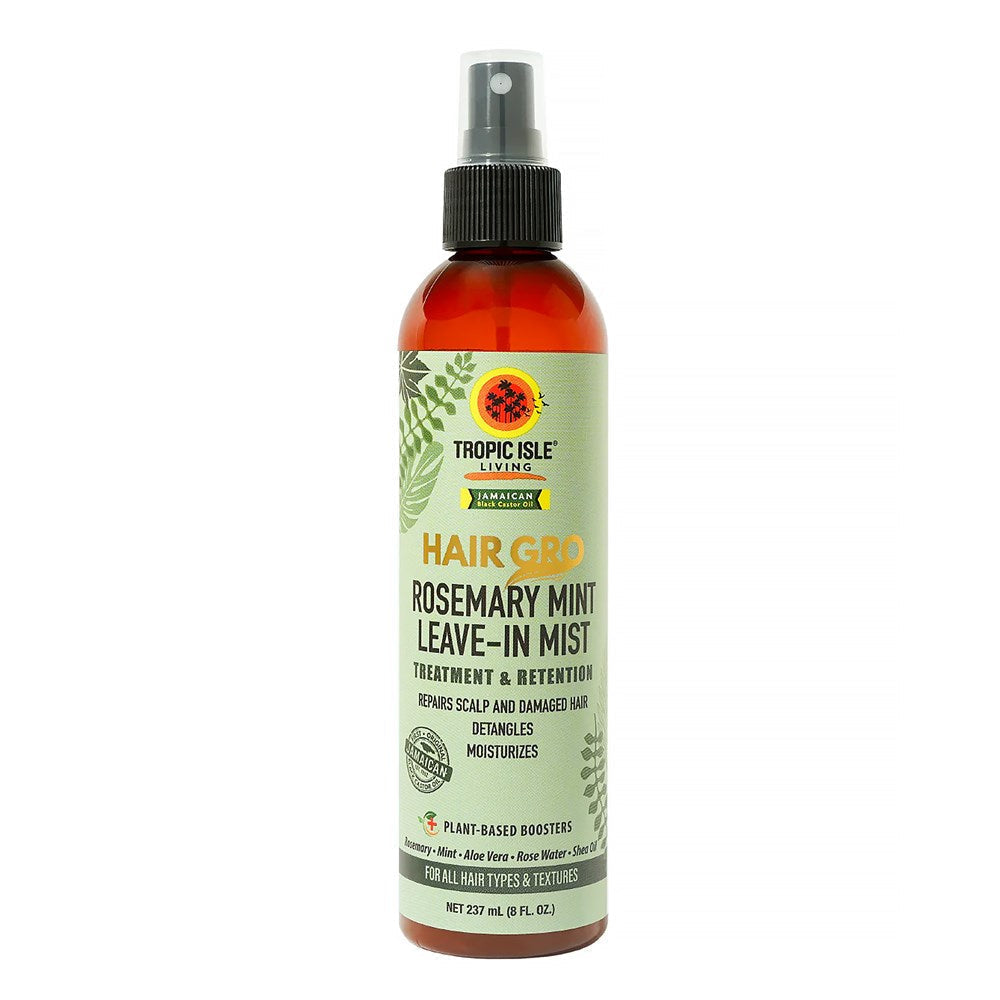 White Smoke TROPIC ISLE LIVING Jamaican Black Castor Oil Hair Gro Rosemary Mint Leave-In Mist (8oz)