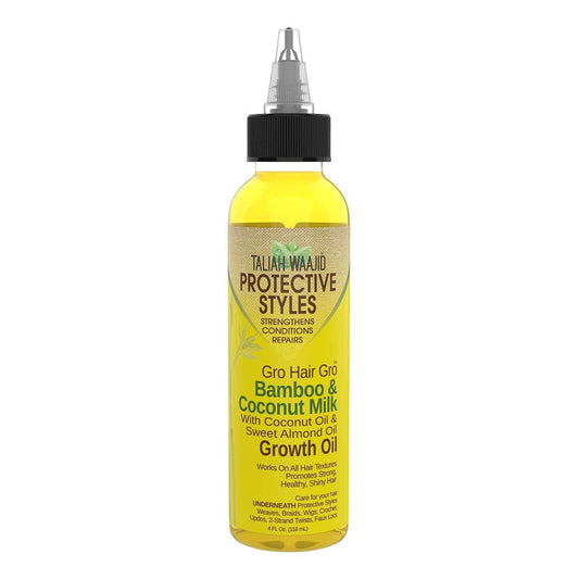 White Smoke TALIAH WAAJID Protective Styles Bamboo &amp; Coconut Milk Growth Oil (4oz)