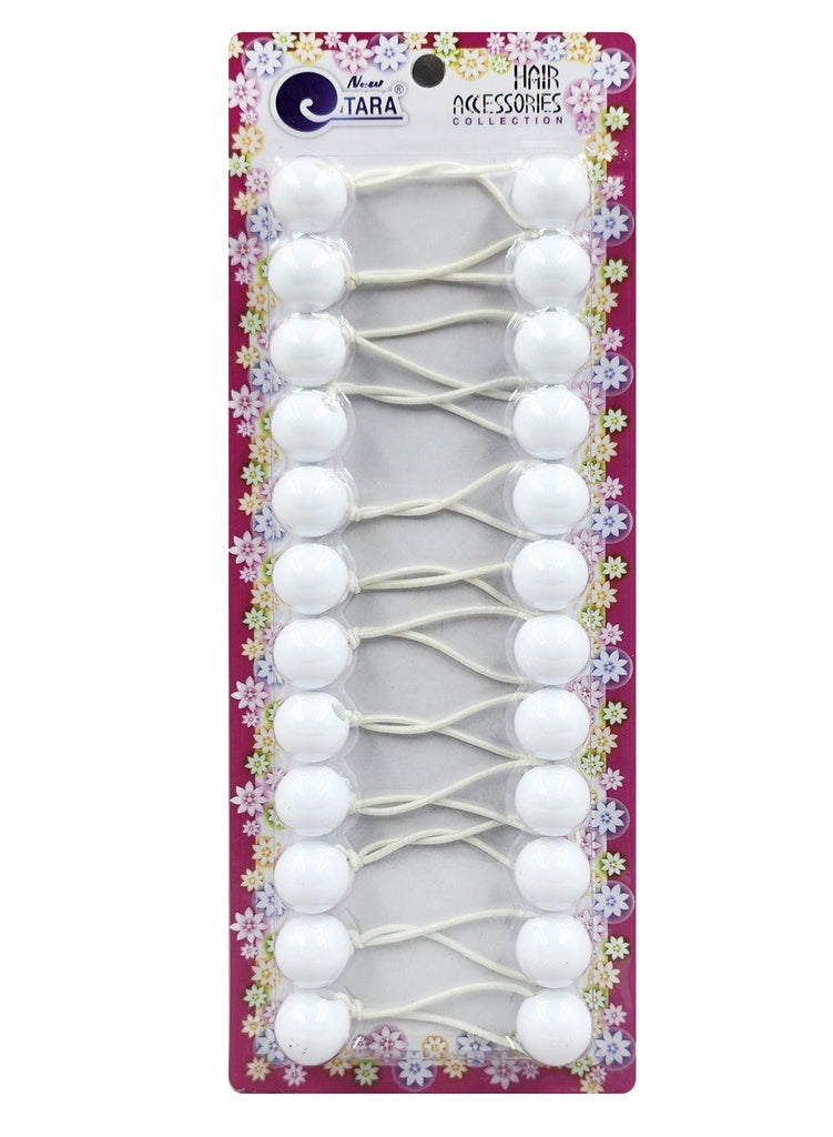 Tara Bubble Round #9276 White (15mm) [12/pk] -pc