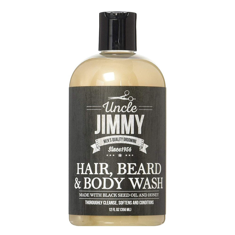 White Smoke UNCLE JIMMY Hair, Beard &amp; Body Wash (12oz)