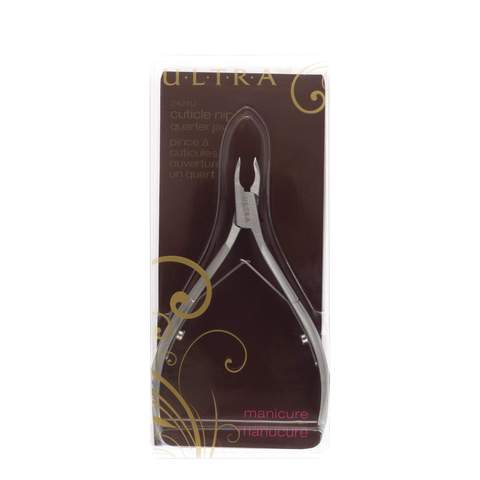 Black ULTRA Cuticle Nipper 1/4 Jaw – Stainless Steel